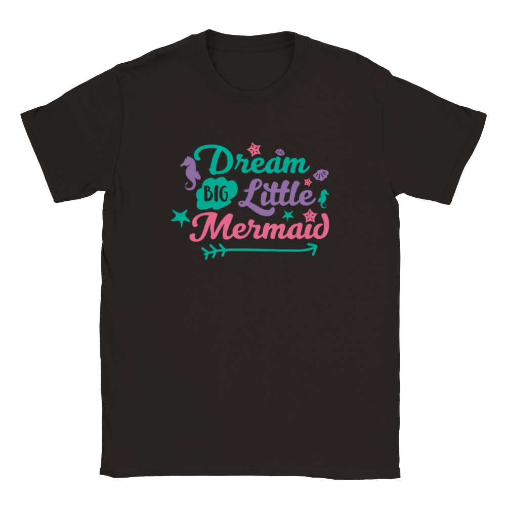 Classic Kids Crewneck T-shirt - Dream Big Little Mermaid