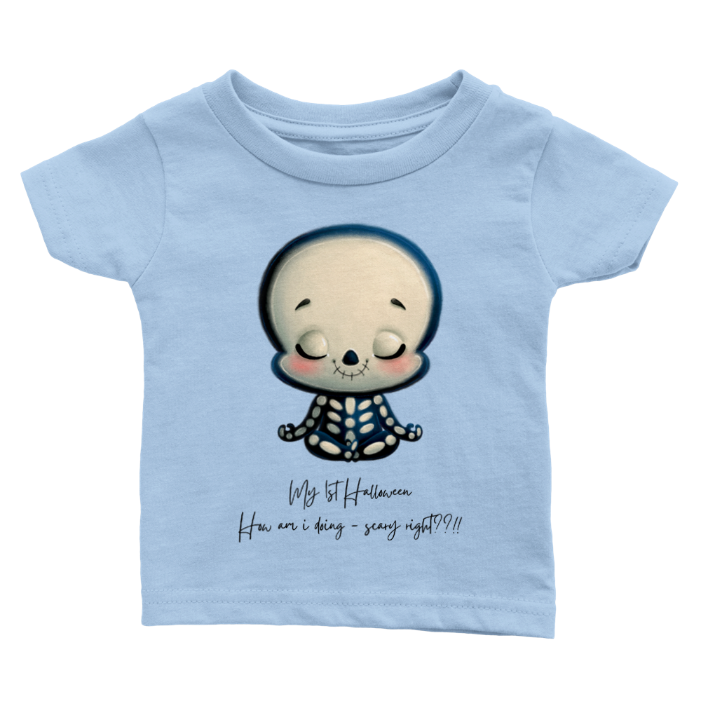 Baby Halloween T-shirt - Skeleton Kid - My 1st Halloween. For up to 2 years old.