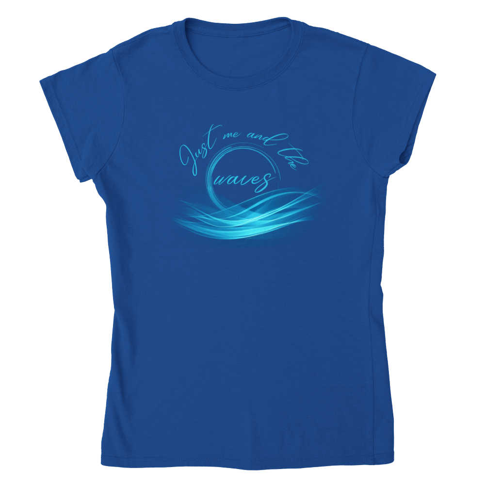 Classic Womens Crewneck T-shirt - Just me and the Waves