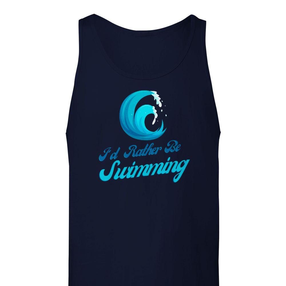 Premium Unisex Tank Top - I'd rather be swimming