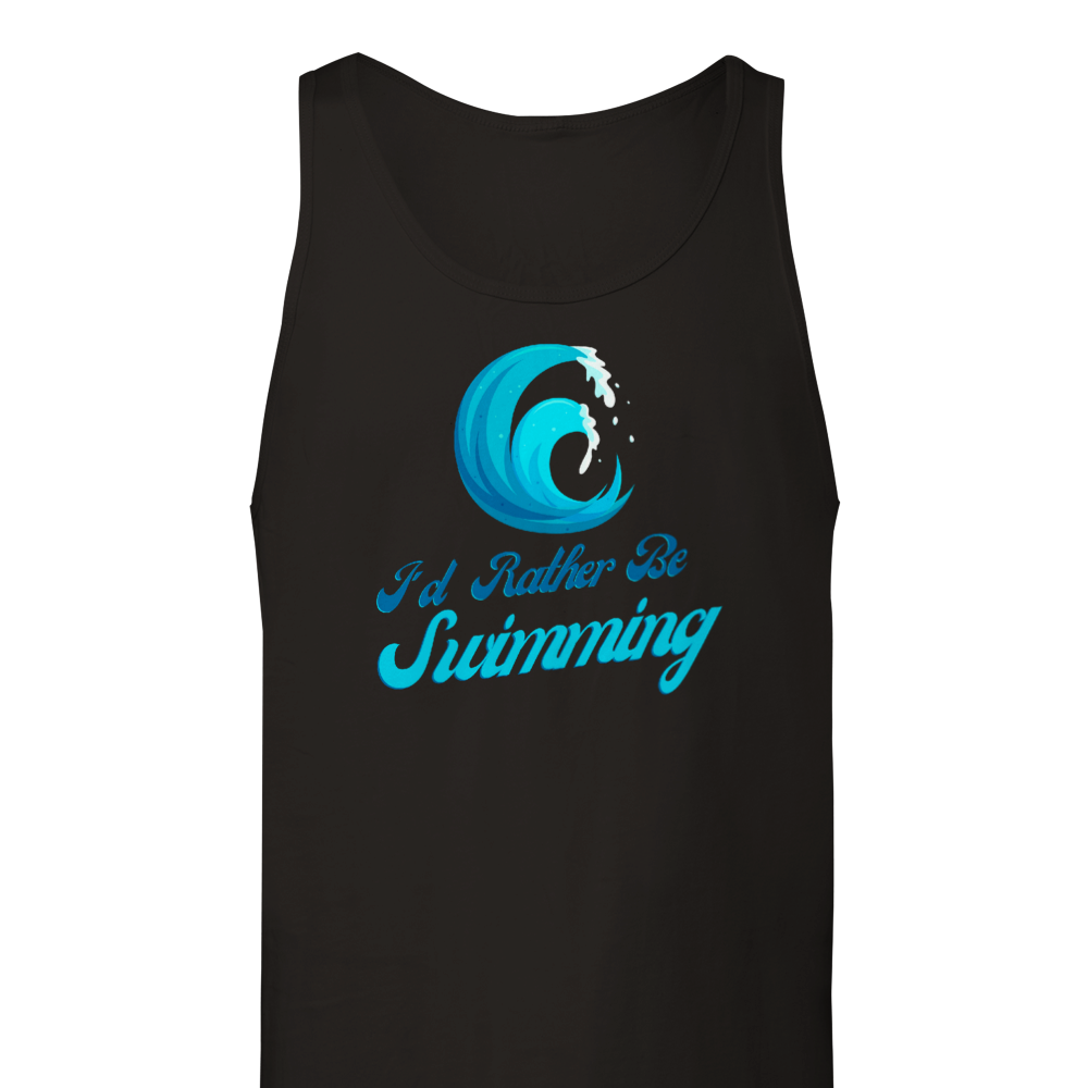 Premium Unisex Tank Top - I'd rather be swimming