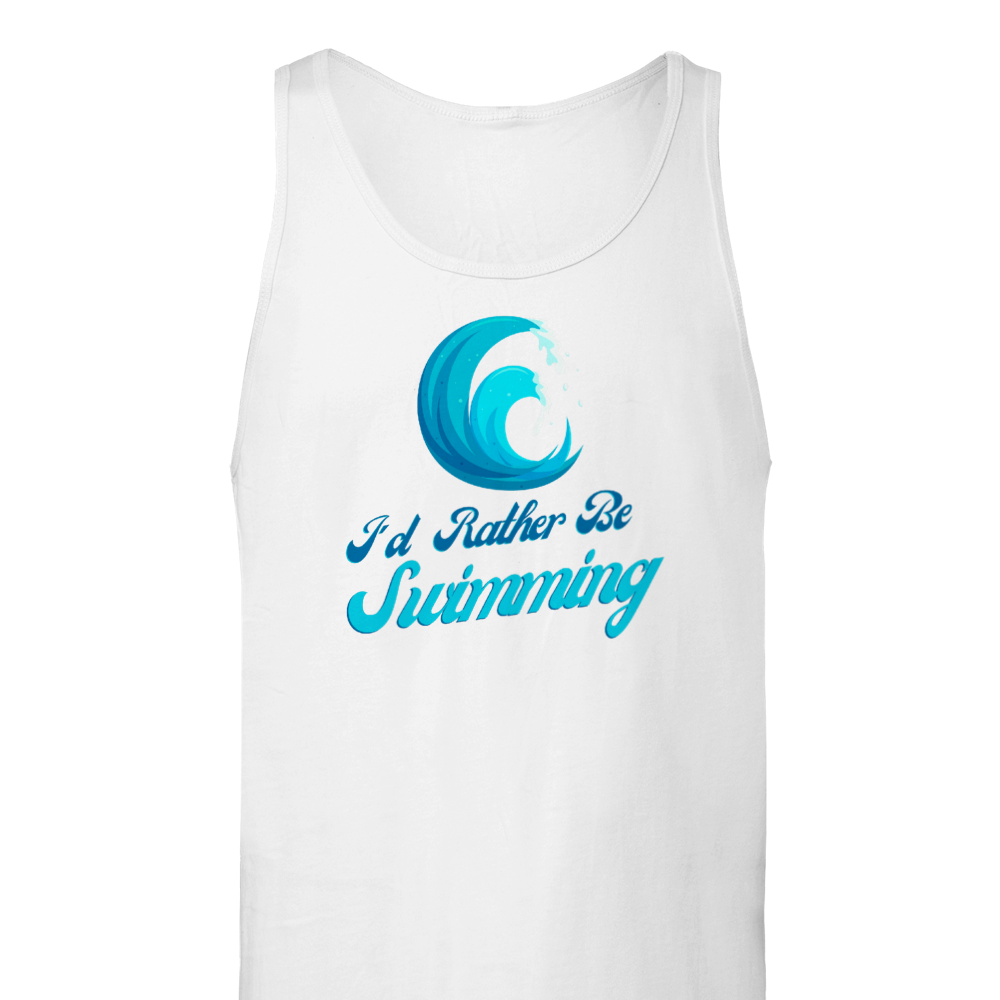 Premium Unisex Tank Top - I'd rather be swimming