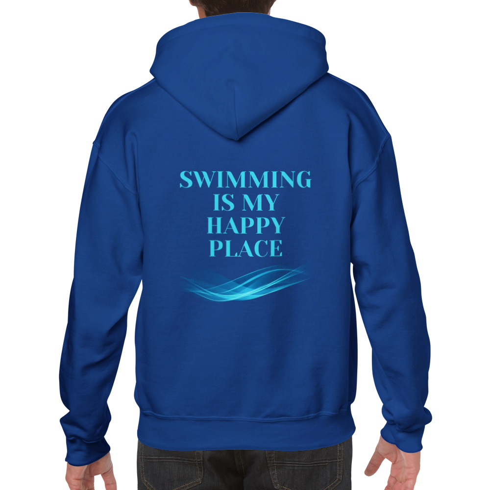 Classic Unisex Pullover Hoodie - Swimming is my Happy Place