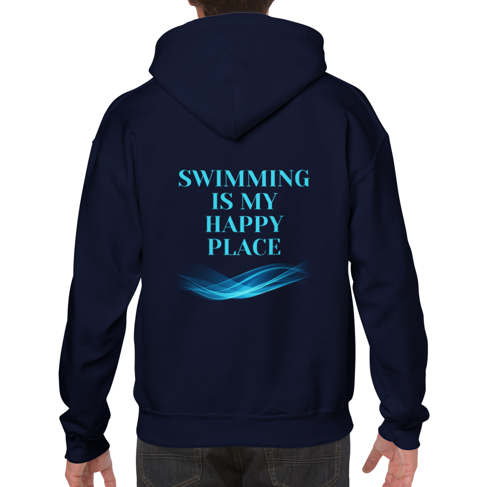 Classic Unisex Pullover Hoodie - Swimming is my Happy Place