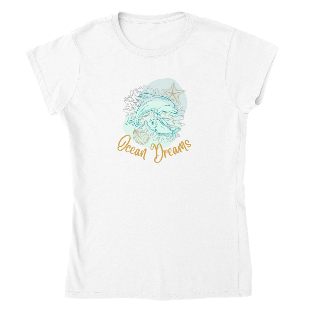 Classic Womens Crewneck T-shirt - Ocean Dreams