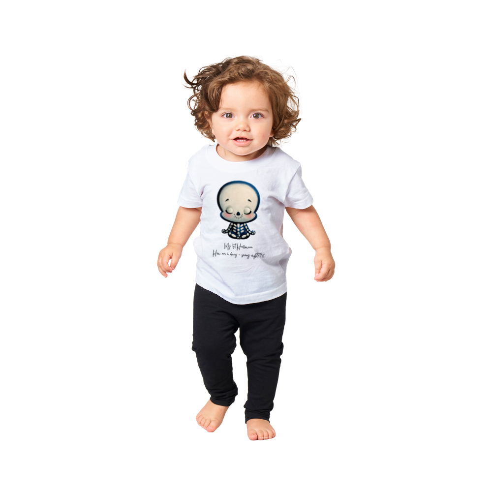 Baby Halloween T-shirt - Skeleton Kid - My 1st Halloween. For up to 2 years old.