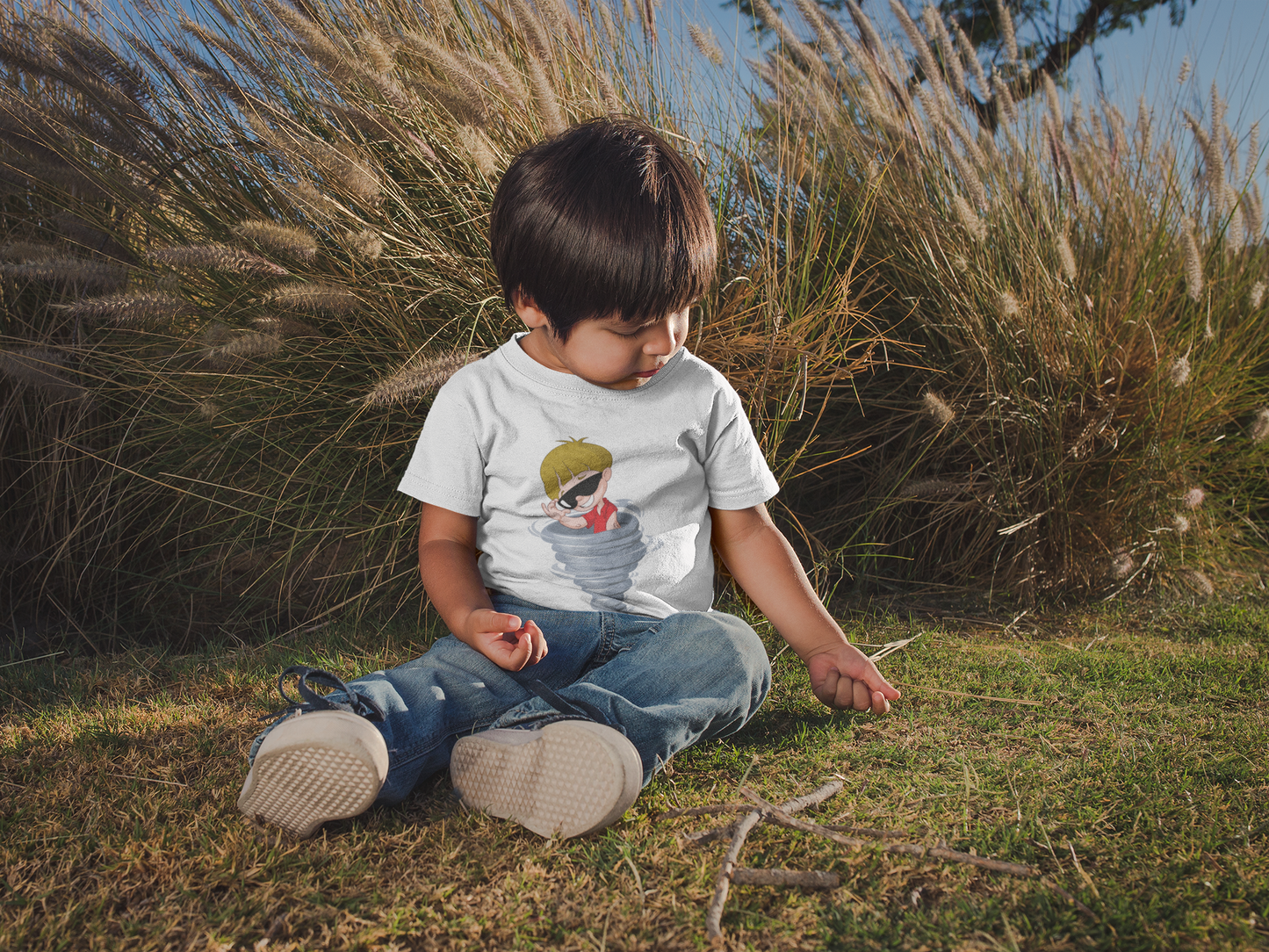 Classic Baby Crewneck T-shirt - Tornado Boy