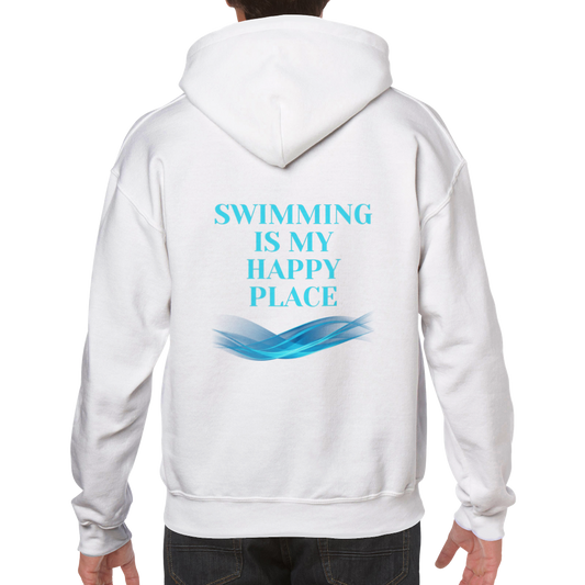 Classic Unisex Pullover Hoodie - Swimming is my Happy Place