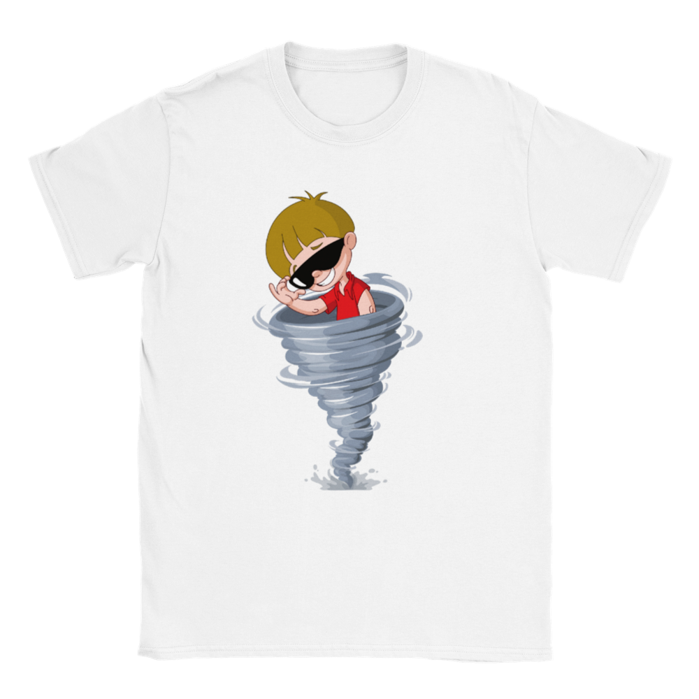 Classic Kids Crewneck T-shirt - Tornado Boy