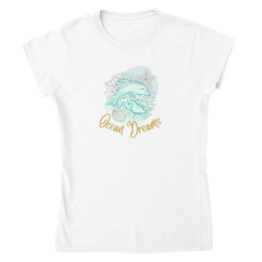 Classic Womens Crewneck T-shirt - Ocean Dreams