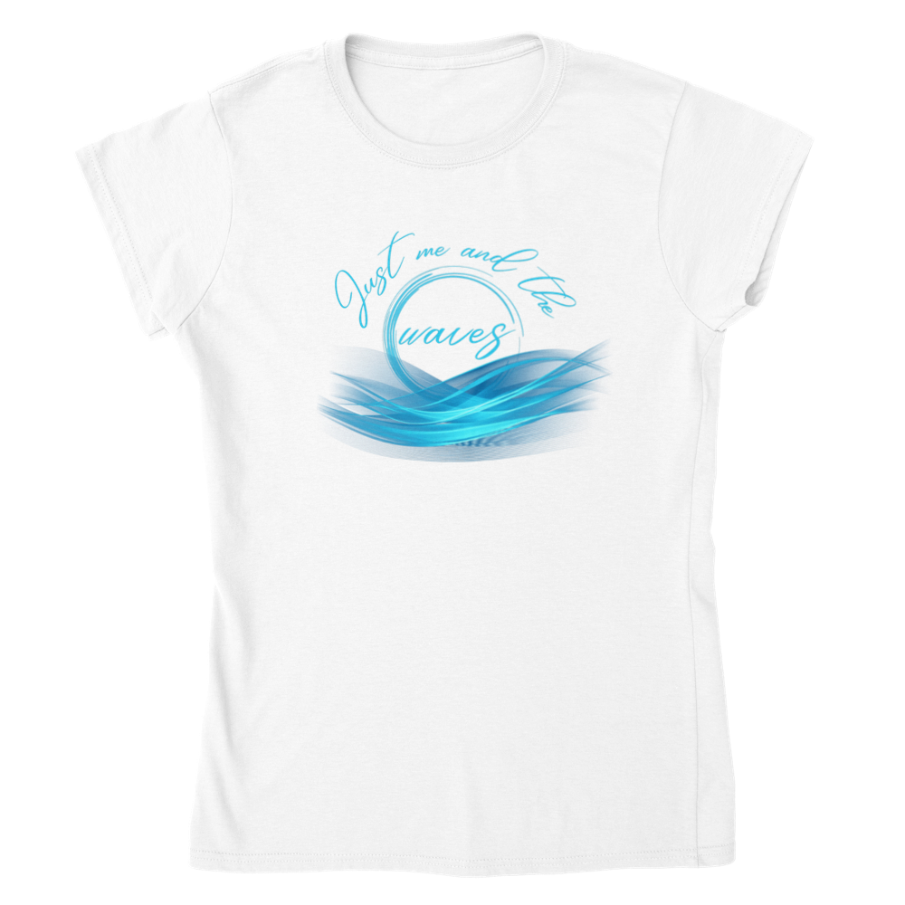 Classic Womens Crewneck T-shirt - Just me and the Waves