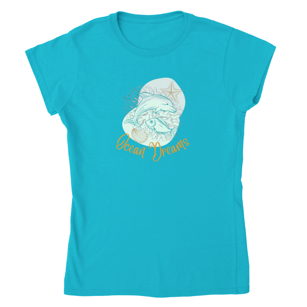 Classic Womens Crewneck T-shirt - Ocean Dreams