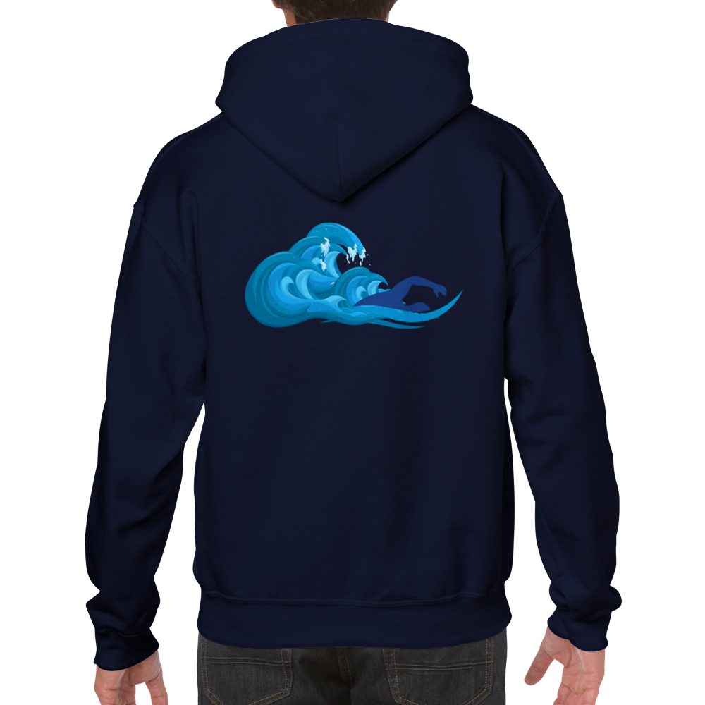 Classic Unisex Pullover Hoodie -  Swim with the Waves