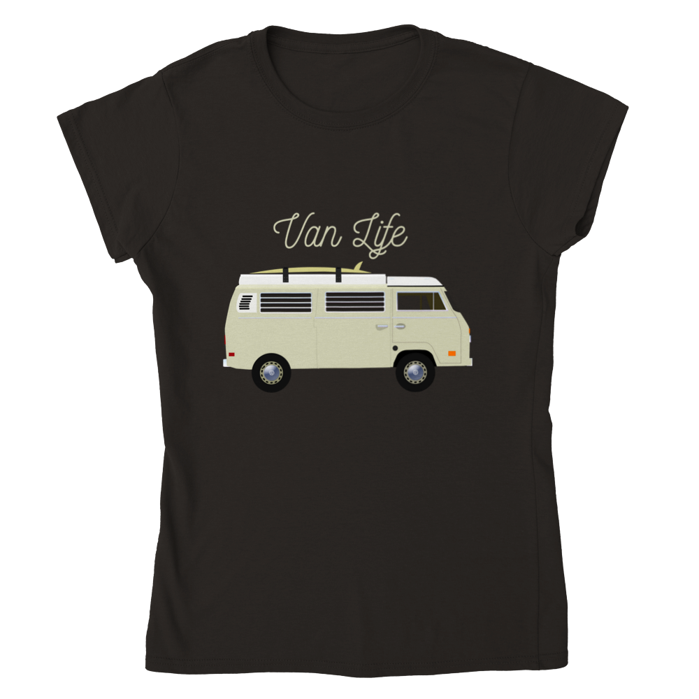 Classic Womens Crewneck T-shirt - Van Life