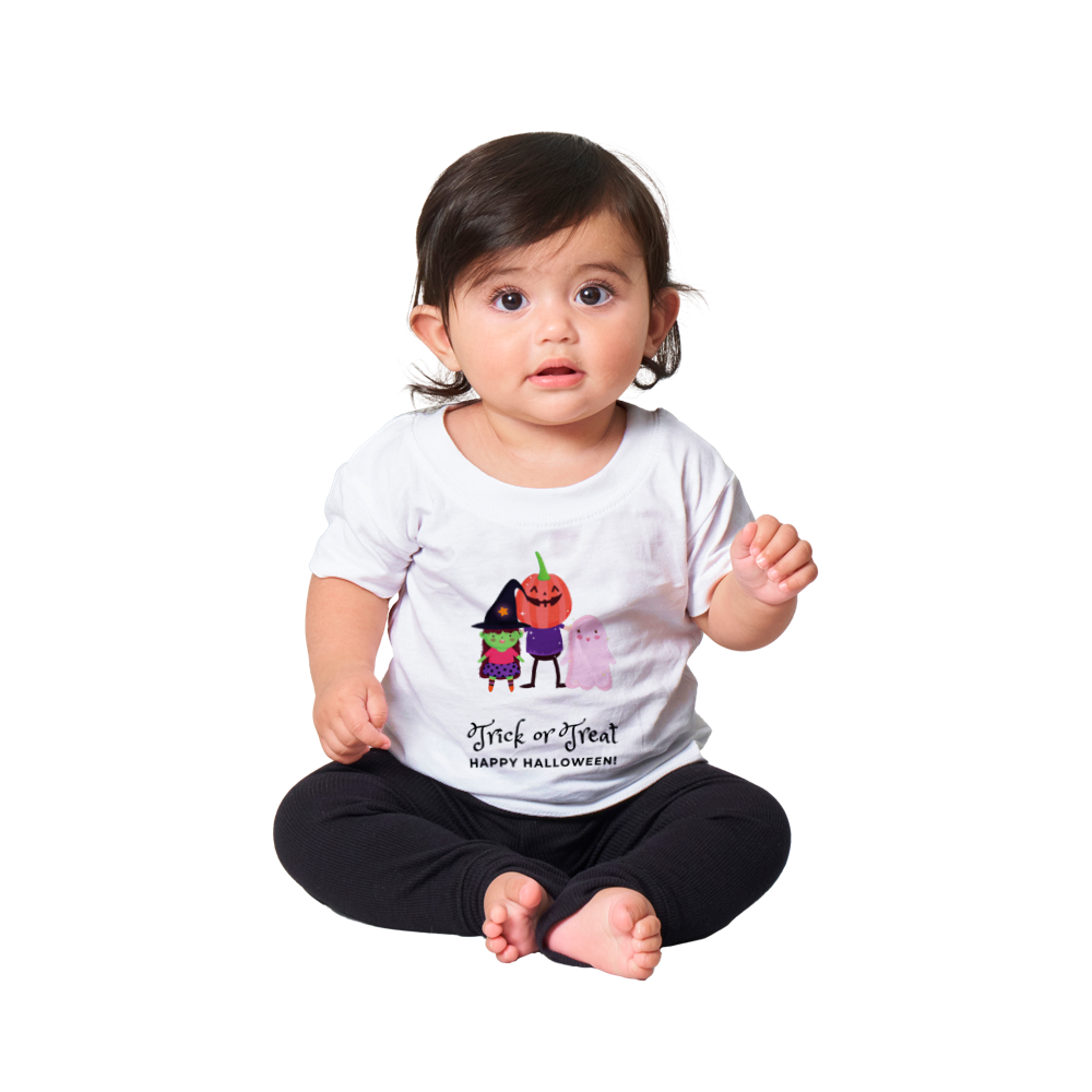 Baby Halloween T-shirt - Trick or Treat, colourful and fun