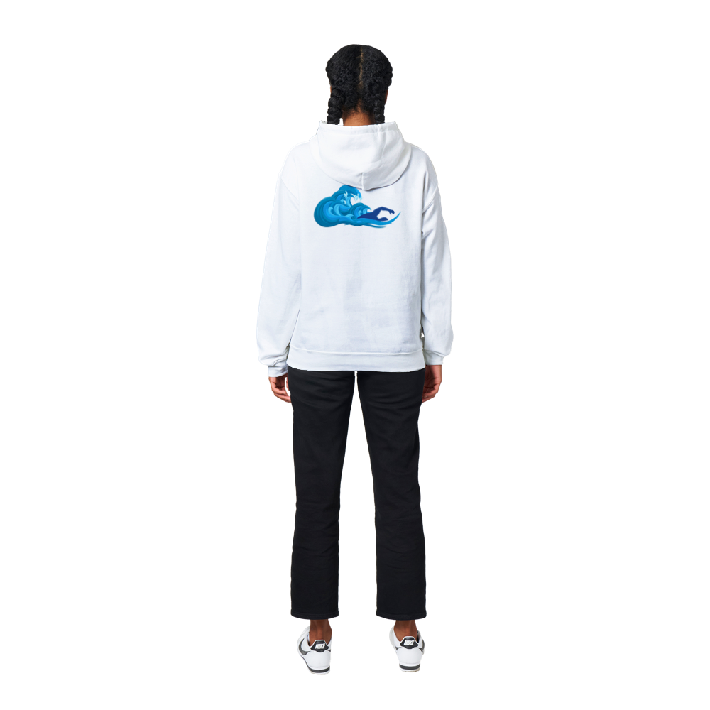 Classic Unisex Pullover Hoodie -  Swim with the Waves