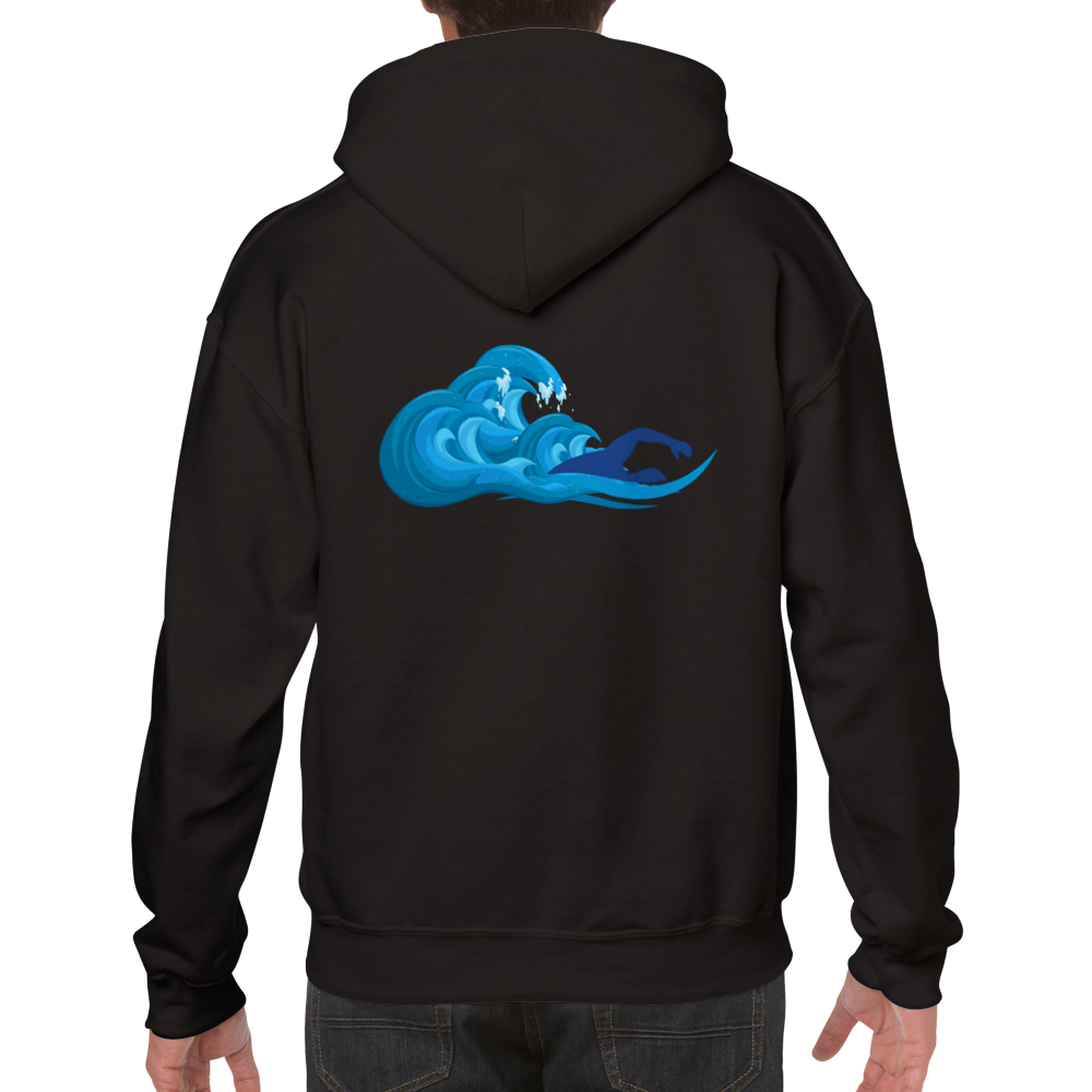 Classic Unisex Pullover Hoodie -  Swim with the Waves