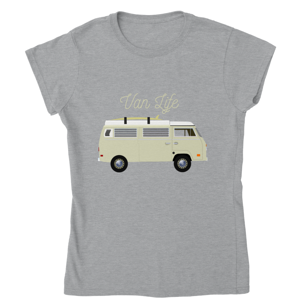 Classic Womens Crewneck T-shirt - Van Life