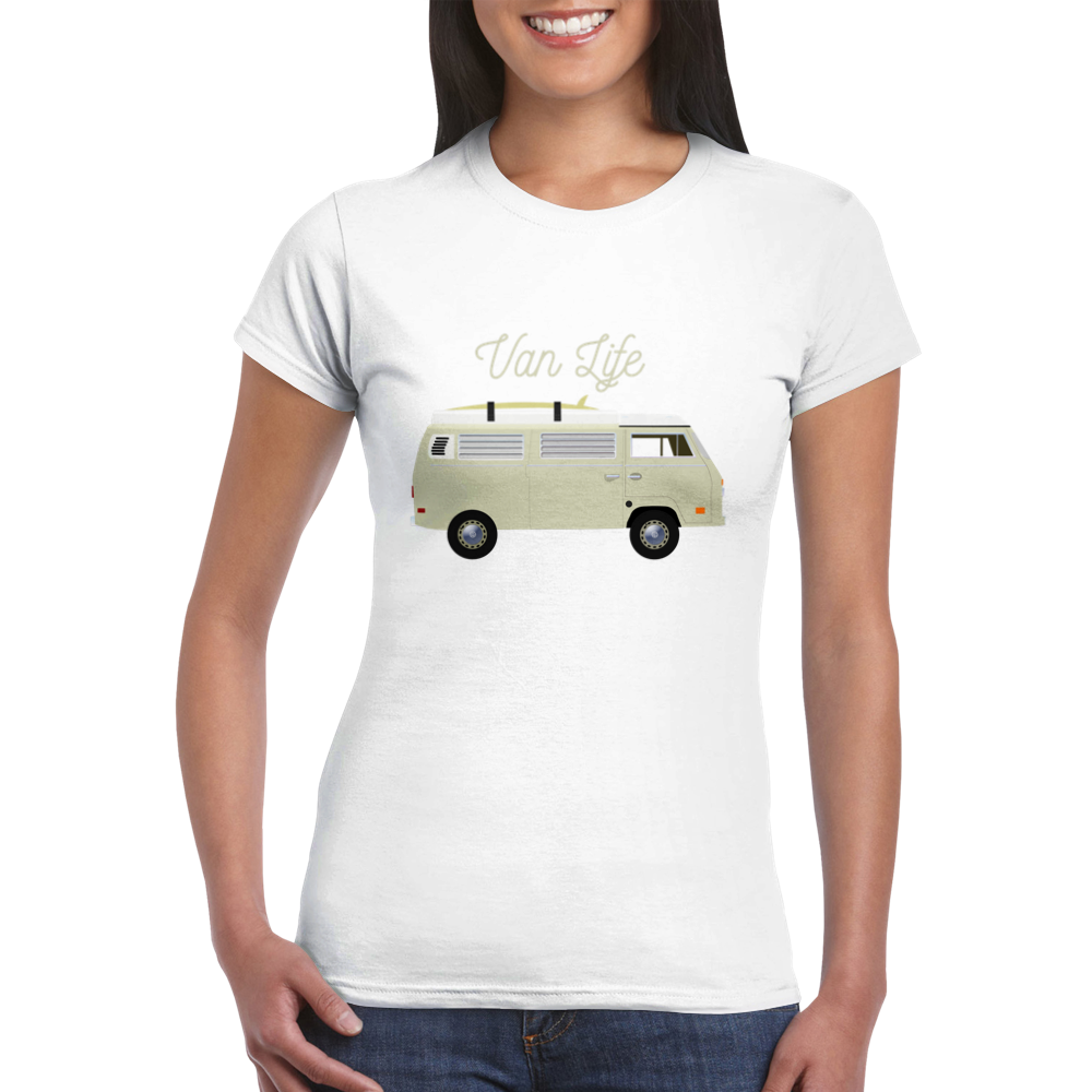 Classic Womens Crewneck T-shirt - Van Life