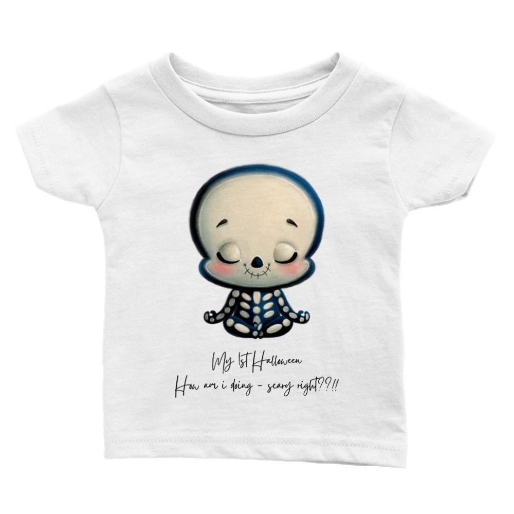 Baby Halloween T-shirt - Skeleton Kid - My 1st Halloween. For up to 2 years old.