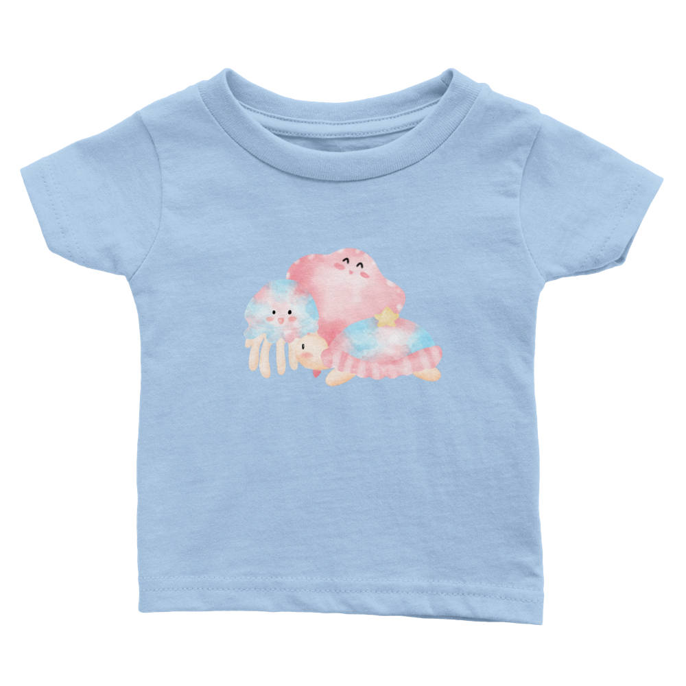 Classic Baby Crewneck T-shirt - Sea Creatures