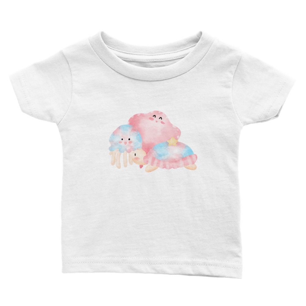 Classic Baby Crewneck T-shirt - Sea Creatures