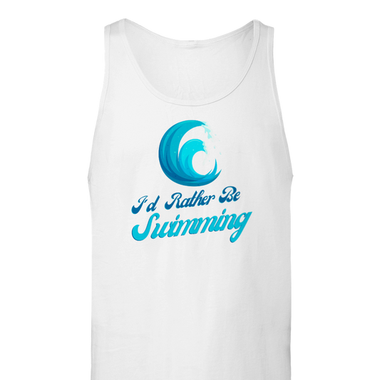 Premium Unisex Tank Top - I'd rather be swimming