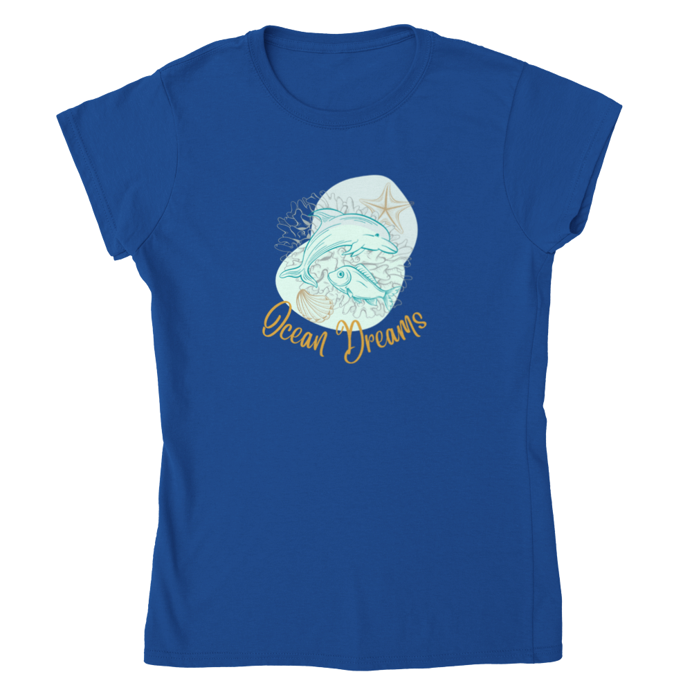 Classic Womens Crewneck T-shirt - Ocean Dreams