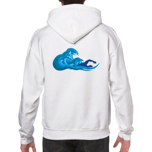 Classic Unisex Pullover Hoodie -  Swim with the Waves